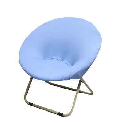 Einfarbiger hochelastischer Milchseide Lazy-Chair-Bezug Mondstuhl-Bezug Schlafsal-Stuhlbezug Büro-Mittagspause-Stuhlbezug