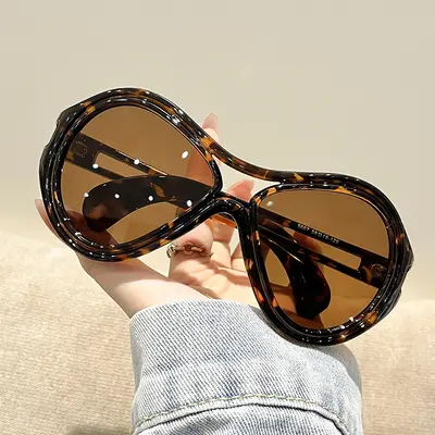 Retro Large-Frame Sunglasses, UV-Protection, Premium Look - 3