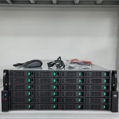 Fabrika doğrudan satış sabit disk video kaydedici 128 kanallı 24 diskli NVR, Onvif protokolünü destekler