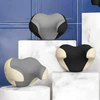 U-Shaped Car Headrest Pillow, Memory Foam Neck Pillow, Skin-Friendly