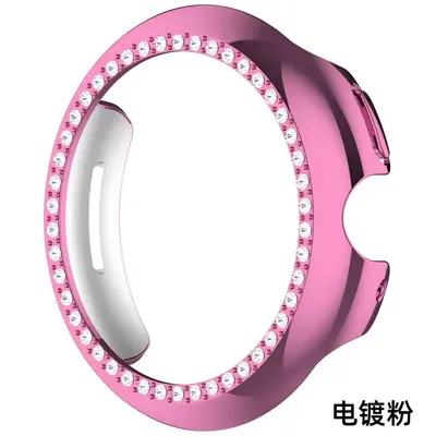 Google Watch5 Protective Case with Single Diamond Electroplated Finish