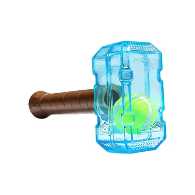 TPR Rubber Dog Toy for Medium and Large Dogs, Squeaky Ball Hammer - 7