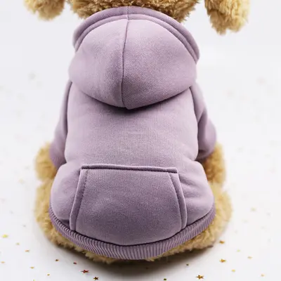 Autumn Winter Two-Legged Hoodie with Pocket for Cats and Dogs - 11