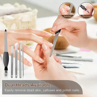 26 Parça Paslanmaz Çelik Pedikür ve Manikür Seti, Ayak Törpüsü, Ölü Deri Makası, Tırnak Makası, Tırnak Törpüsü Seti, Manikür Aletleri