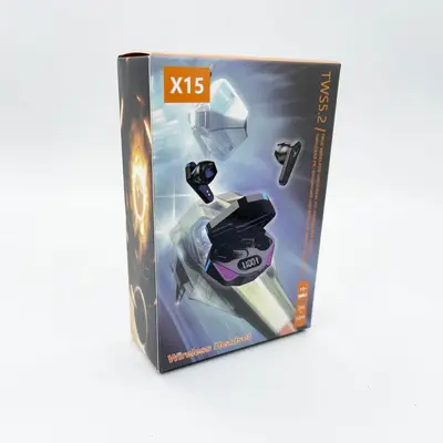 X15 kabellose Bluetooth-Kopfhörer, 5.0, digitales Display, Touch, TWS, Gaming - 7