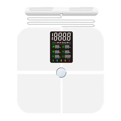 Fitness-Körperfettwaage mit Bluetooth und 8-Motor-Technologie, präzise Personenwaage für Gewichtskontrolle und Diät, elektronische Plattformwaage - 5