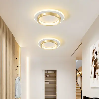 Minimalist corridor ceiling lamp, Scandinavian entrance hall corridor ceiling lamp, entryway cloakroom lamp, creative stylish LED ceiling lamp