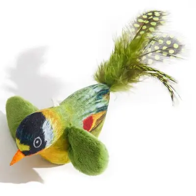 Cat Toy with Simulated Chirping Bird, Durable and Hangable - 6