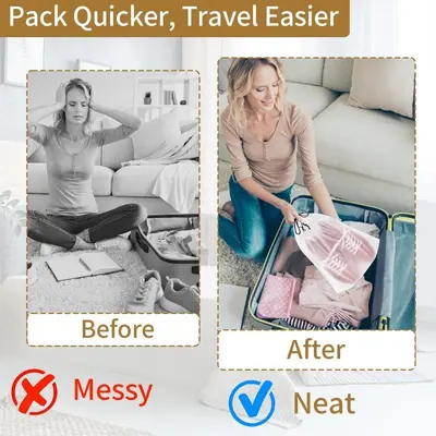 Clothing Storage Bag, Waterproof, Travel Portable - 5