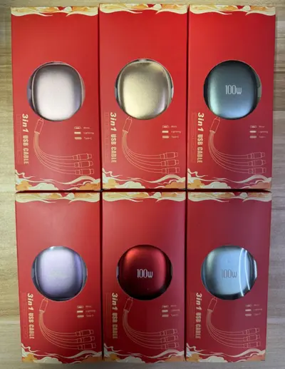 6A 3-in-1 fast charging cable with telescopic design - 10