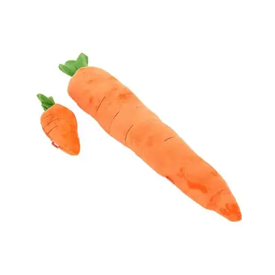 Squeaky Plush Carrot Dog Toy, Durable and Chew Resistant - 5