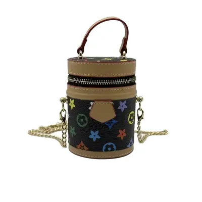 New Lucky Water Bucket Bag Printed Mini Women's Crossbody Bag Compact Lipstick Pouch Earphone Bag Coin Purse Key Holder