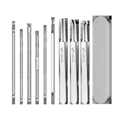 Mitesser-Nadel-Set mit Clip und Pinzette - 6