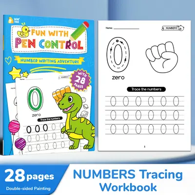 Children's Preschool Handwriting and Drawing Workbook, Pen Control Practice