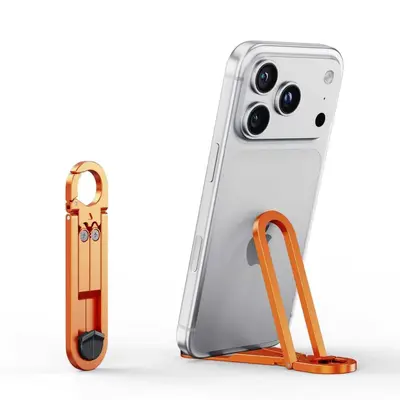 Dış Ticaret Sınır Ötesi Yeni Ürün Masaüstü Kompakt Taşınabilir Tembel Adam Mini Çok Fonksiyonlu Anahtarlık Kancası Telefon Standı Özelleştirilebilir