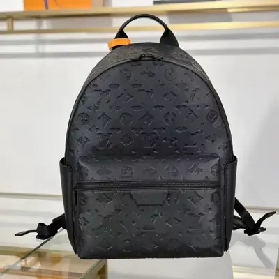 Men's Genuine Leather Business Backpack, Large Capacity - 7