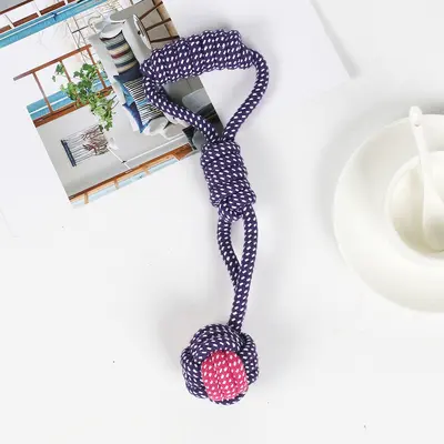 Bite-Resistant Knotted Cotton Rope Dog Toy