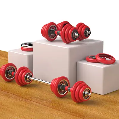 Dumbbell set 20 kg pair, adjustable weight, barbell combination