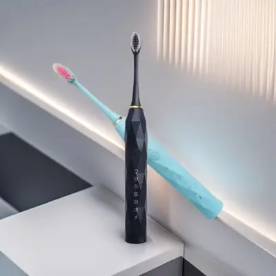 X-9 Electric Toothbrush, Twin Pack for Adults, Waterproof, Soft Bristles