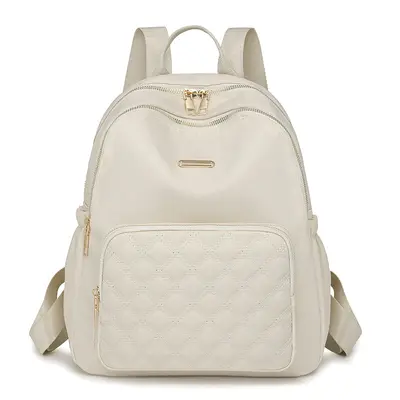 Oxford Cloth Women's Backpack, Diamond-Quilted Nylon, Small Travel Backpack - 9