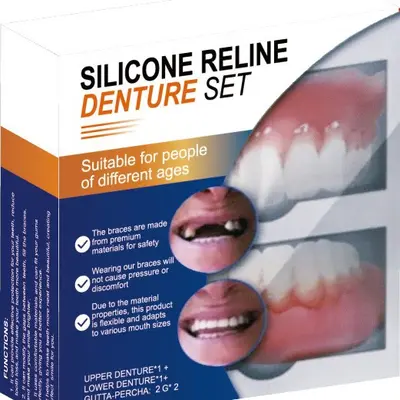Realistic Fake Teeth Veneer Set, Upper and Lower Smile Makeover - 6