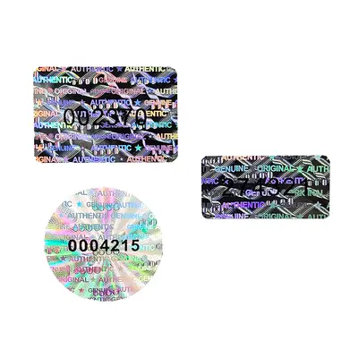 Laser-Hologramm Sicherheitsetiketten, lasertaugliche Void-Aufkleber