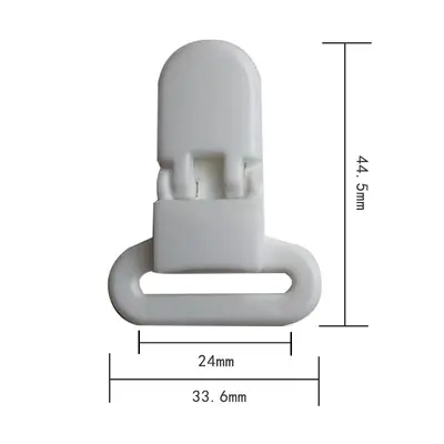 2.5CM Plastic Clip with Fixed Ring, Duckbill Alligator Clip - 5