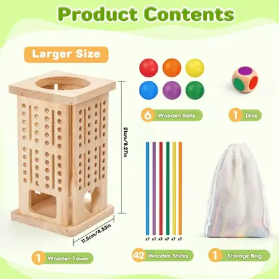 Montessori Holz-Brettspiel mathematische Lernspielzeuge