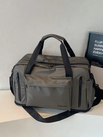 Large Capacity Short Trip Travel Bag Portable Business Travel Luggage Expandable Waterproof Dry Wet Dual Use Fitness 20