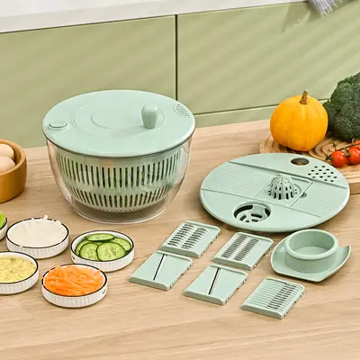 Gemüse-Spiralschneider und Schneider, Salatschleuder