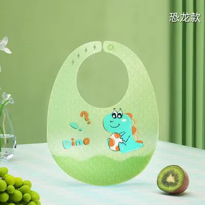 Baby Feeding Bib Waterproof Silicone Pocket Kids Soft Food Supplement Bib Baby Anti-Dirty Feeding Drool Pocket - 8