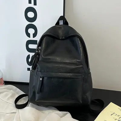 Retro Minimalist Large-Capacity Laptop Backpack, Versatile for Daily and Commuting - 7