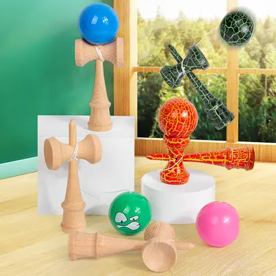 Wooden Kendama Skill Ball Educational Toy for Ages 10-15 - 3