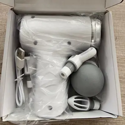 Üç Başlıklı Masaj Tabancası, Mini Ev Tipi Boyun ve Vücut Masaj Aleti - 13