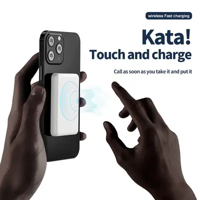 Cross-Border Magnetische Wireless Powerbank PD20W Schnellladung Magsafe Mini tragbares Netzteil 10000mAh