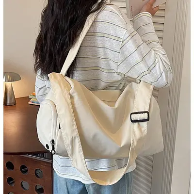Soft Crossbody Tote Travel Bag, Waterproof Large Capacity