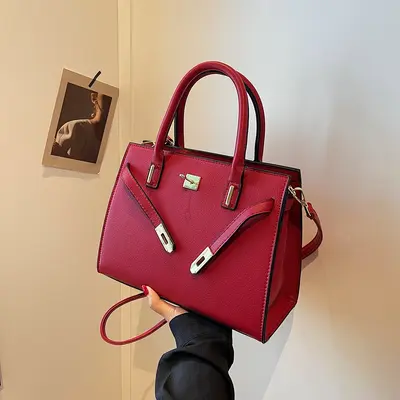 Red Wedding Bag, Small Women's Crossbody Envelope Clutch - 8