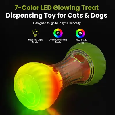 Cat and Dog Chew and Treat Dispensing Interactive Toy - 3