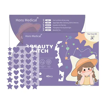 Hydrocolloid Colored Acne Patches, Invisible and Makeup-Compatible - 7