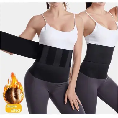 Elastischer Taillentrainer-Gürtel für Yoga und Fitness, verlängert, Bauchkontrolle