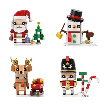 MOC Noel Yapı Taşı Oyuncak Seti, Torbalı DIY Noel Süsü - 3