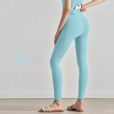 Şeftali Kalça Kaldırıcı Yüksek Bel Yoga Pantolonu, Kadın Fitness