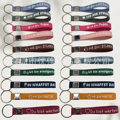 Silicone Bracelet and Keychain, Rubber Bracelet Jewelry - 9