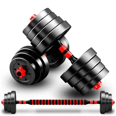 Adjustable dumbbell set, cement, home fitness