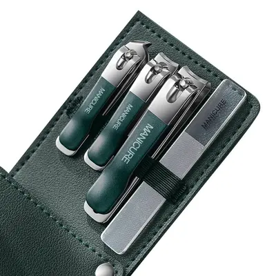 Gradient color nail clipper set, rotating, large and small size - 6