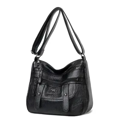 Soft Leather Women's Crossbody Shoulder Bag - 3