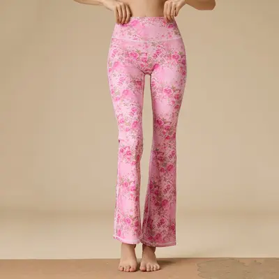 26 Print Yoga Pants Women High Waist Flare - 9