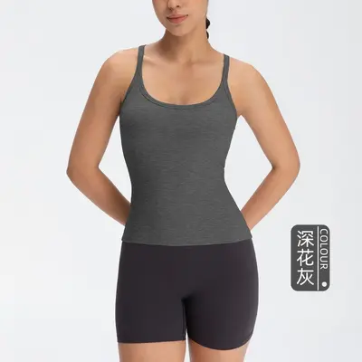 Kadın Lyocell Modal Tek Parça Yoga Atleti, Göğüs Pedli, Uzun Model - 9
