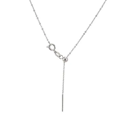 Needle-type O-chain bead necklace for women, hypoallergenic - 5