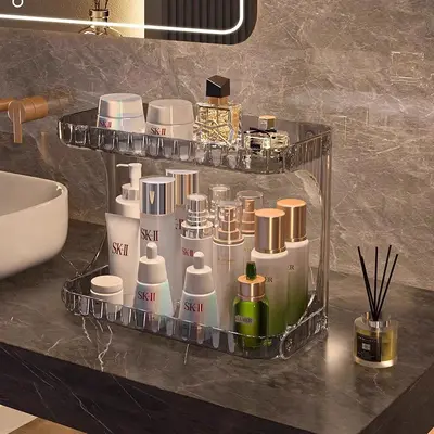 Bathroom Vanity Organizer, Double-Layer Storage - 4